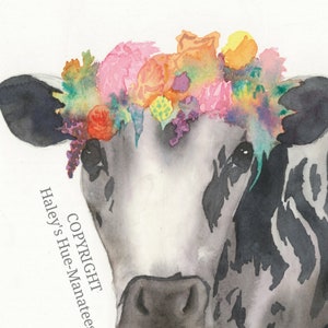 Paquete de la tarjeta de felicitación / la llama de la vaca alpaca búho mapache acuarela arte carta fijación animal vida silvestre flor bonita bonita tarjeta de viaje de vacaciones
