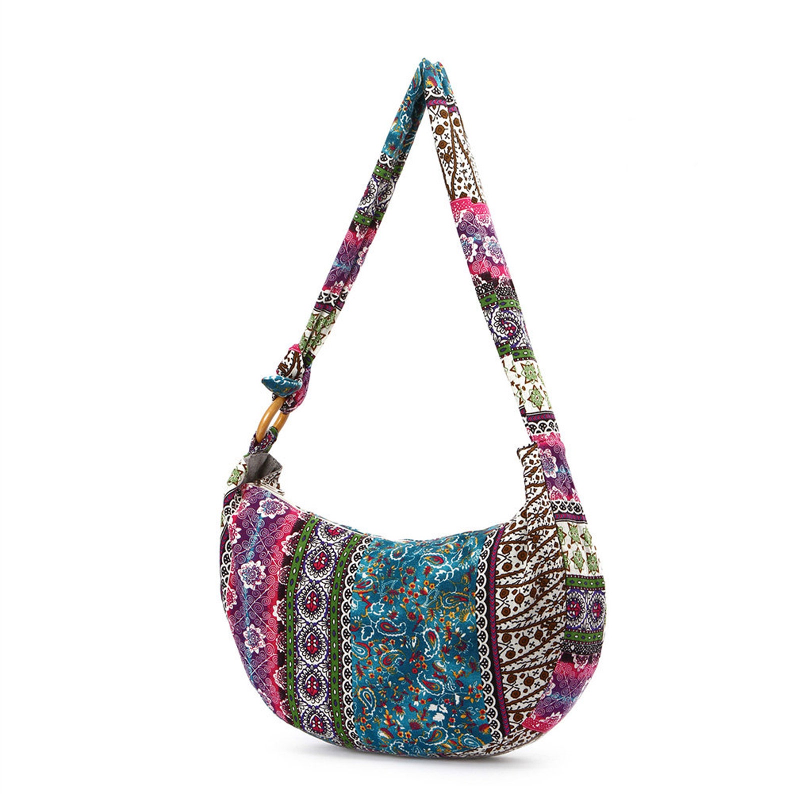 Hippie Crossbody Bag Cotton Traditional Festival Bag Womens Etsy