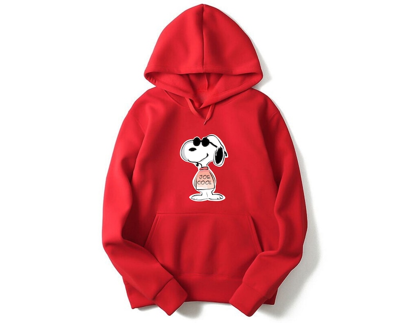 Snoopy hoodie The Peanuts sweater pullover Snoopy Etsy