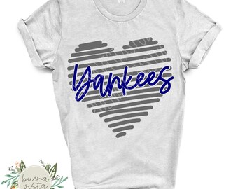 Free Free Yankees Heart Svg 756 SVG PNG EPS DXF File