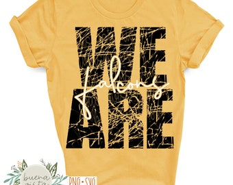 We Are Falcons Mascot Spirit Shirt SVG, PNG Cut File (Digital Download)
