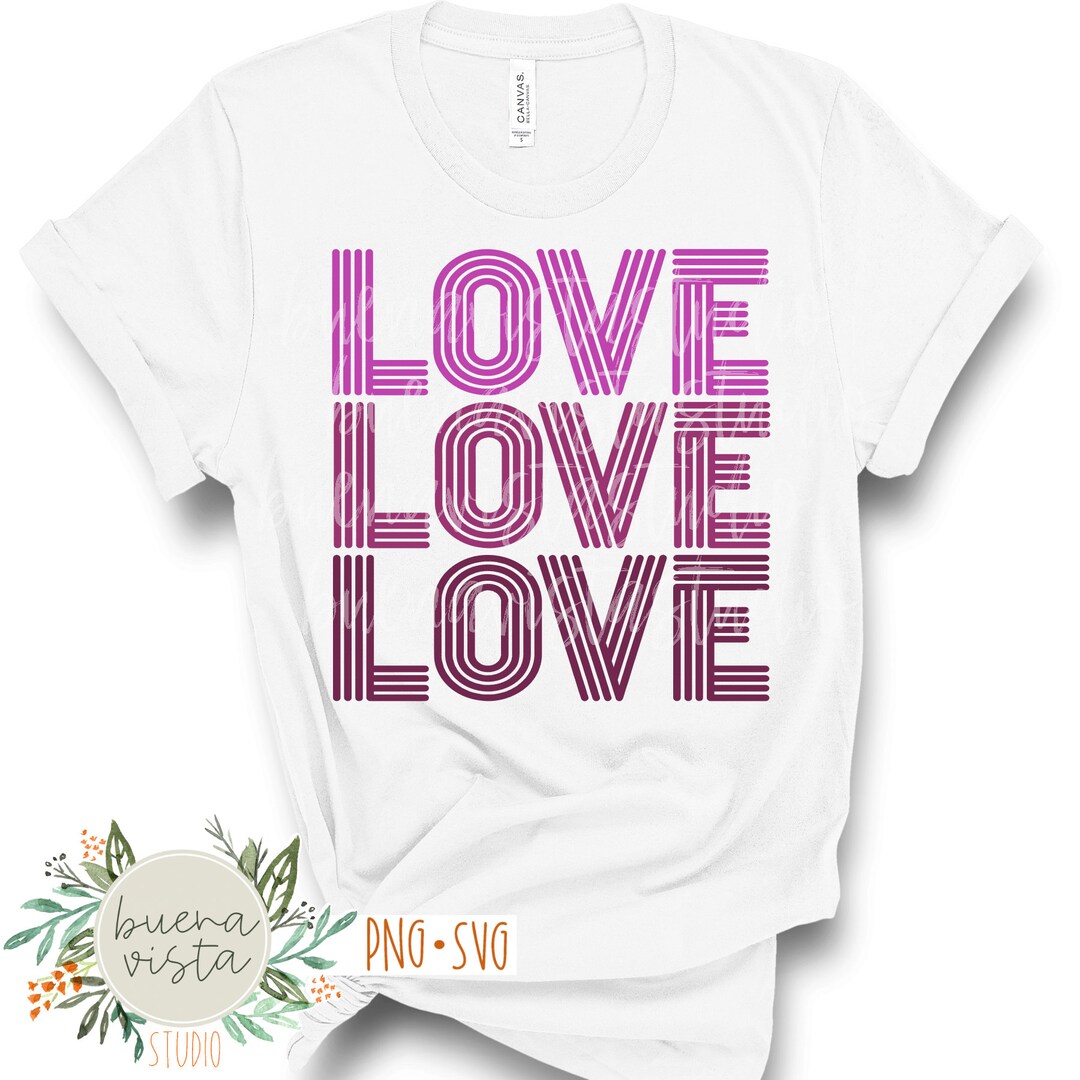 LOVE Valentines Day SVG Digital Cut File PNG - Etsy