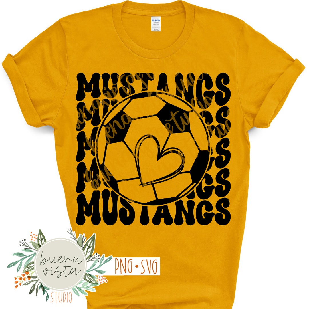Mustang Soccer Mascot SVG Digital Cut File PNG Etsy