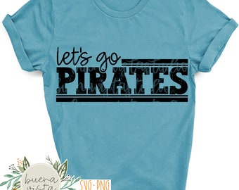 Pirates Mascot Spirit Shirt SVG, PNG (Digital Download)