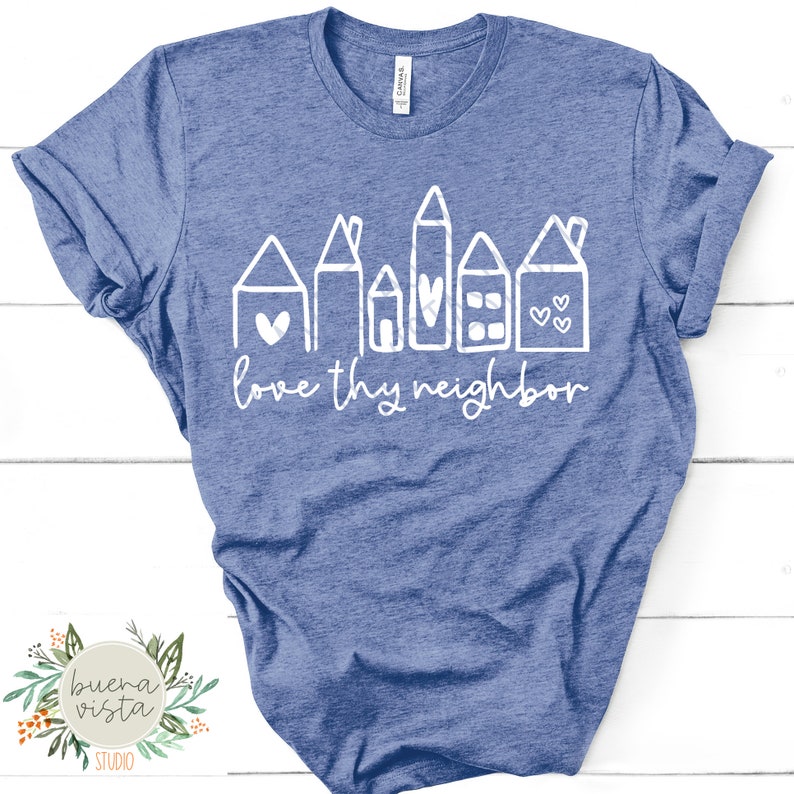 Download Love Thy Neighbor SVG Christian Digital Cut File PNG | Etsy