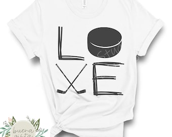 Hockey Love Spirit Shirt SVG + PNG Digital Cut File and Download for DTF