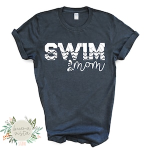 Swim Mom Spirit Shirt SVG + PNG Digital Cut File and Download for DTF