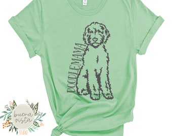 Doodlemama SVG Hund Mama Digital Cut File + PNG Digital Download für DTF