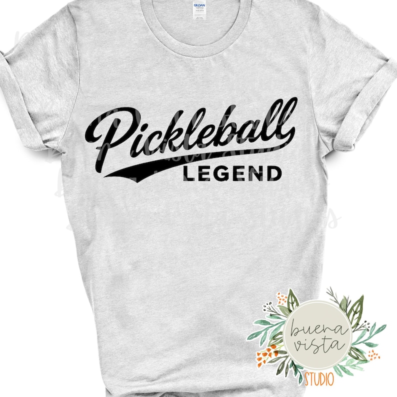 Pickleball Cursive Pickleball Legend SVG Digital Cut File + PNG Digital Download for DTF ...