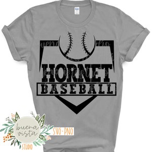 Hornet Baseball Print SVG Digital Cut File + PNG