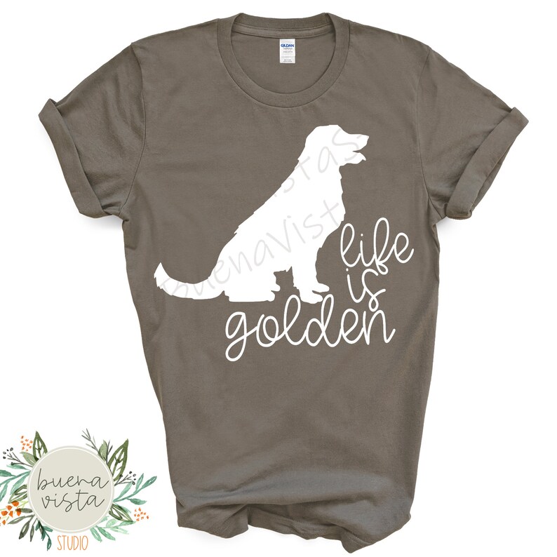 Download Life Is Golden SVG Digital Cut File Golden Retriever Dog ...