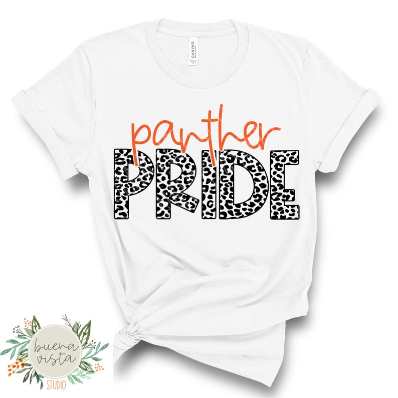 Panther Pride Leopard Mascot SVG Digital Cut File PNG