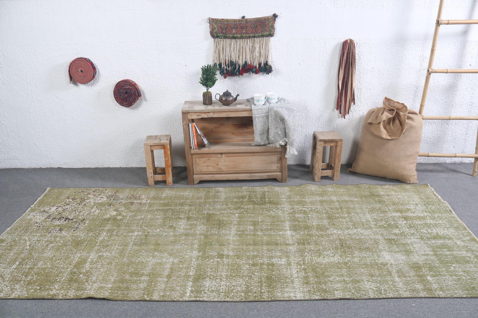 Turkish Rug, Vintage Rug, 4.2x10 Ft Large Rug, Antique Rugs