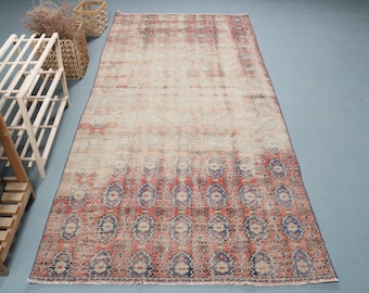 トルコラグ、ヴィンテージラグ、ランナーカーペット、キッチン