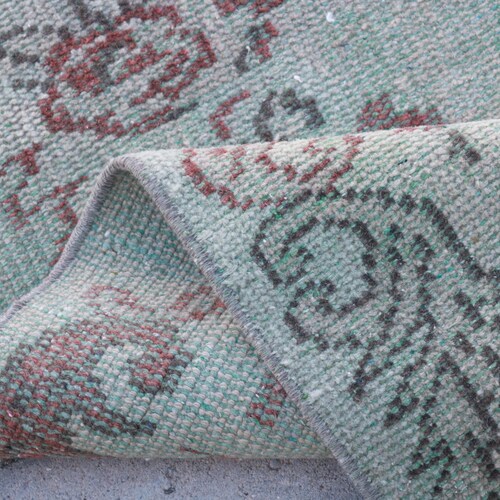 Vintage Rug, Turkish Rug, Large Rug, Home Decor Carpet, 64x104 inches Green Carpet, Wool Bedroom shops Rugs, Turkey Oversize Rugs, 4967