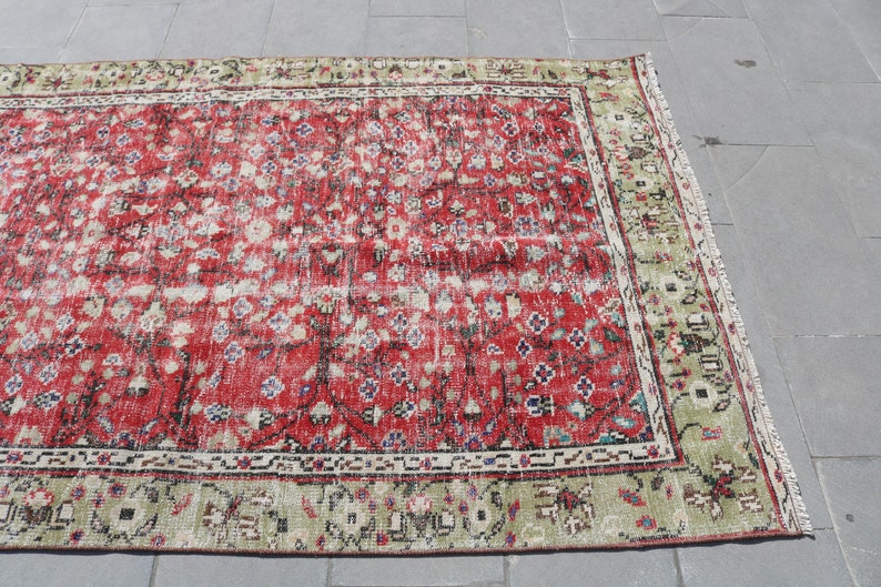 4.6x7.7 ft Vintage Rug Oriental Rug Antique Rug,Organic Rug Bedroom Rug Area Rug Decor Rug,Handmade Rug Oushak Rug Turkish Rug 2761