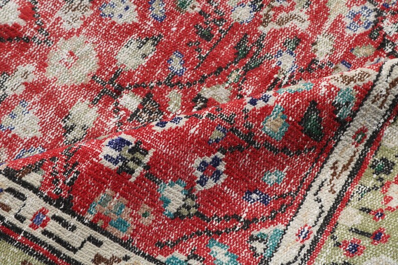 4.6x7.7 ft Vintage Rug Oriental Rug Antique Rug,Organic Rug Bedroom Rug Area Rug Decor Rug,Handmade Rug Oushak Rug Turkish Rug 2761