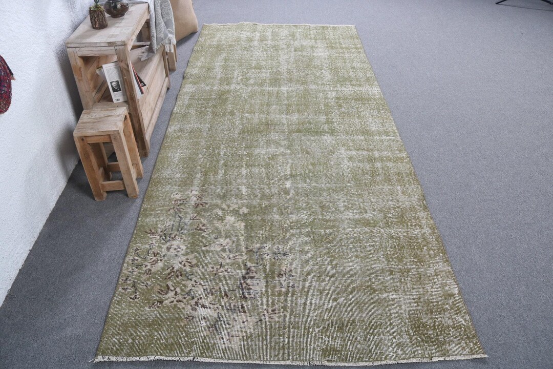 Turkish Rug, Vintage Rug, 4.2x10 Ft Large Rug, Antique Rugs