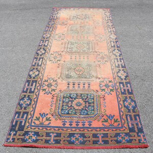 Teppichläufer, Vintage Teppich, Türkischer Teppich, Handgewebter Teppich, Handgewebter Teppich, Handgewebter Teppich, 5300