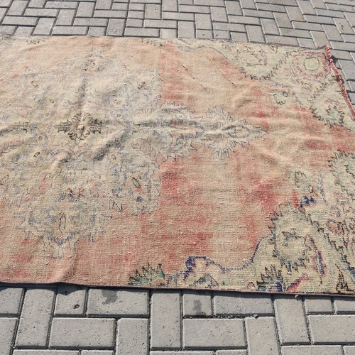 Vintage Rug, Turkish Rug, Large Rug, Home Decor Rug, 60x104 inches Gray Carpet, shops Office Rug, Salon Carpet, Handwoven Oversize Rug, 6263