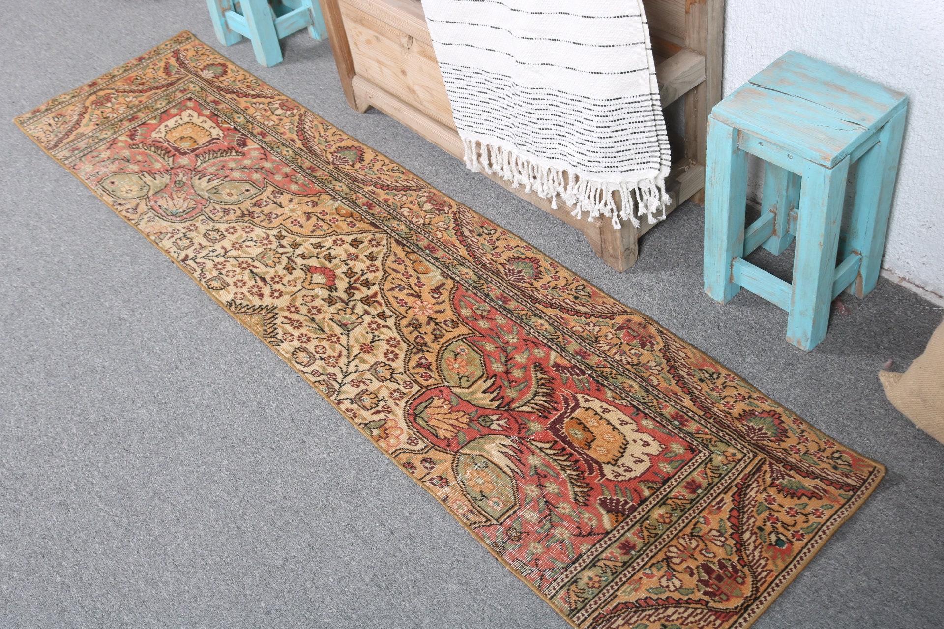 ランナーラグ、ヴィンテージラグ、トルコラグ、アンティークラグ