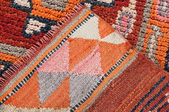 ヴィンテージ トルコ キリム ラグ、3 x 8 フィート ランナー、幾何学