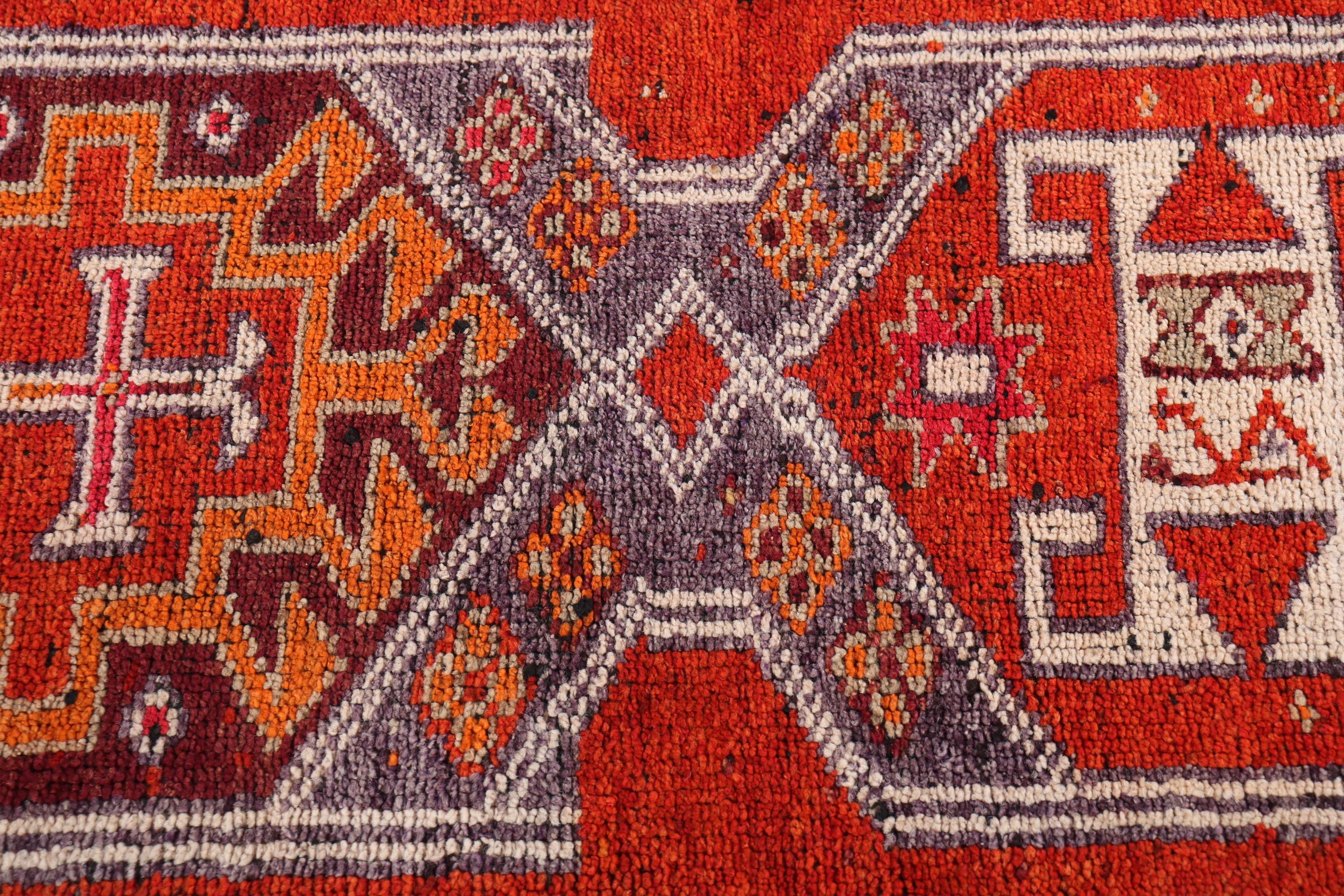 Vintage Turkish Rug, 85x322cm, Geometric Pattern, 3x11ft - Etsy