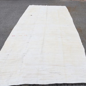 Turkish Rug, Vintage Hemp Rug, Large Carpet, Home Decor Rug, 65x150 inches Beige Carpet, Tribal Salon Rugs, Bohemian Living Room Rugs,  4306