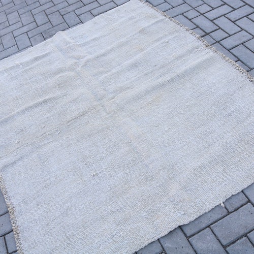 Vintage Hemp Rug, Turkish Rug, Accent Carpet, Antique Carpet, 65x55 inches Beige Carpet, Anatolian Bedroom Rug, high quality Turkey Entry Rugs, 6308