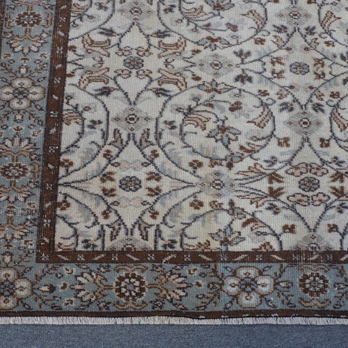 Large shops Carpet, Vintage Rug, Turkish Rug, Antique Carpet, 64x104 inches Beige Carpet, Handwoven Bedroom Rug, Decorative Salon Rug, 6722
