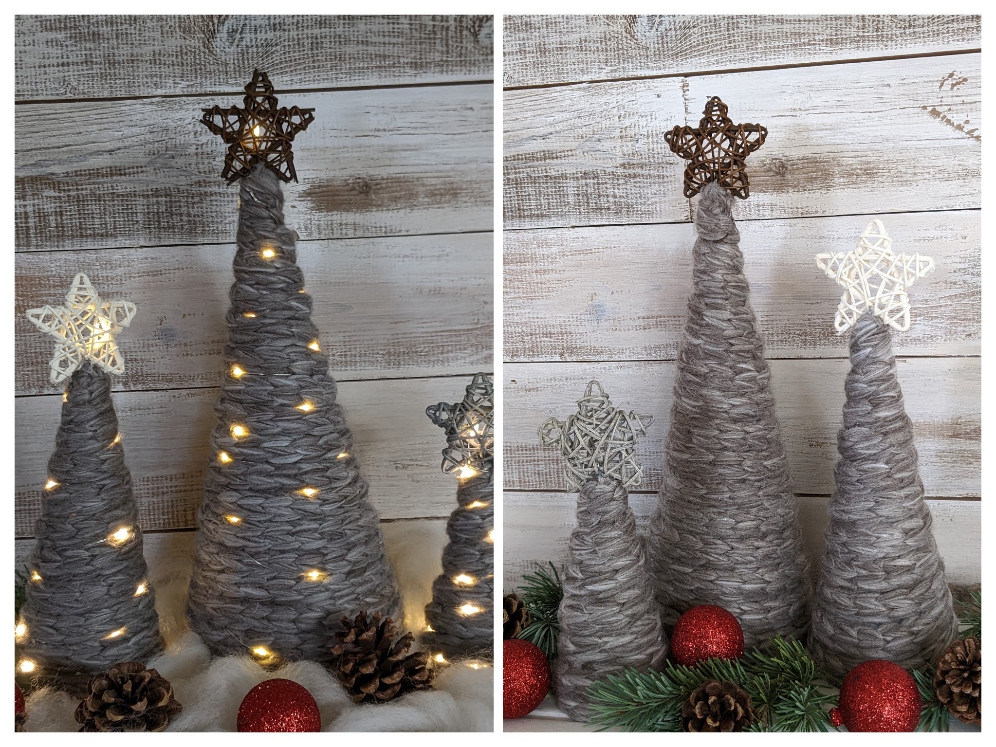 Cozy Christmas Trees with Loopity Loop Yarn - Damask Love