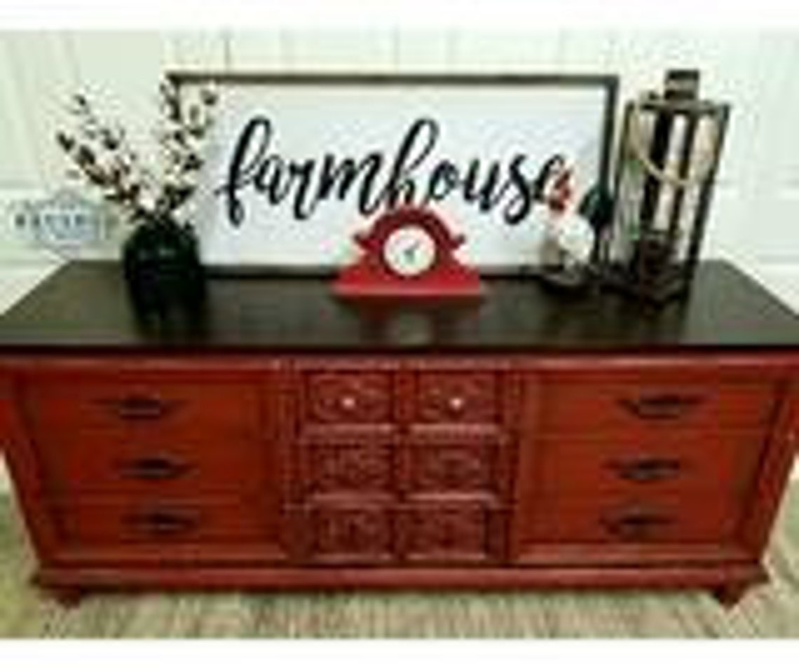 RUSTIC RED Dixie Belle Chalk Mineral Paint Furniture Etsy