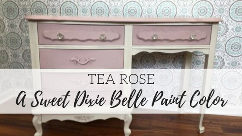 TEA ROSE Dixie Belle Paint Shabby Chic Pink Paint Etsy