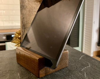 Rustic Wooden Tablet Stand