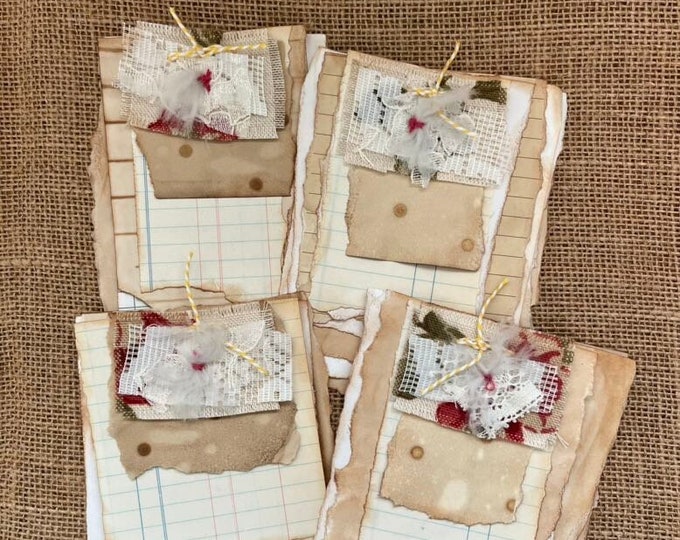 Tablet Handmade Handmade Paper Tablets - Four Pieces - Ephemera - Etsy