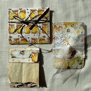 Bees and Butterflies 3 Pieces of Ephemera