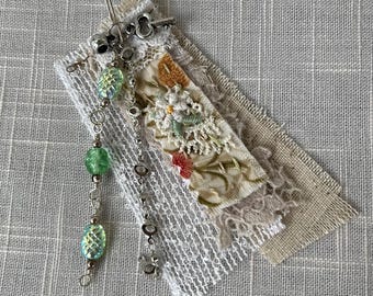 Journal Dangle - Handmade - Beads, Chain, and a Charm
