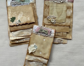 Paper Tablets - Set of Three - Hand Made Ephemera