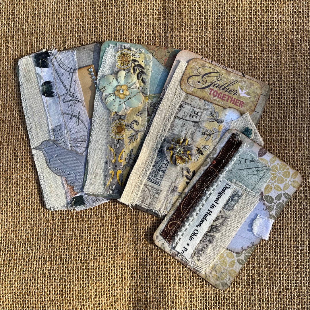 Journaling Ephemera 9 Pieces of Handmade Ephemera Etsy