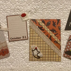4 Pocketful&#39;s of Halloween - Ephemera - Junk Journaling - Scrapbooking - Document - Memories