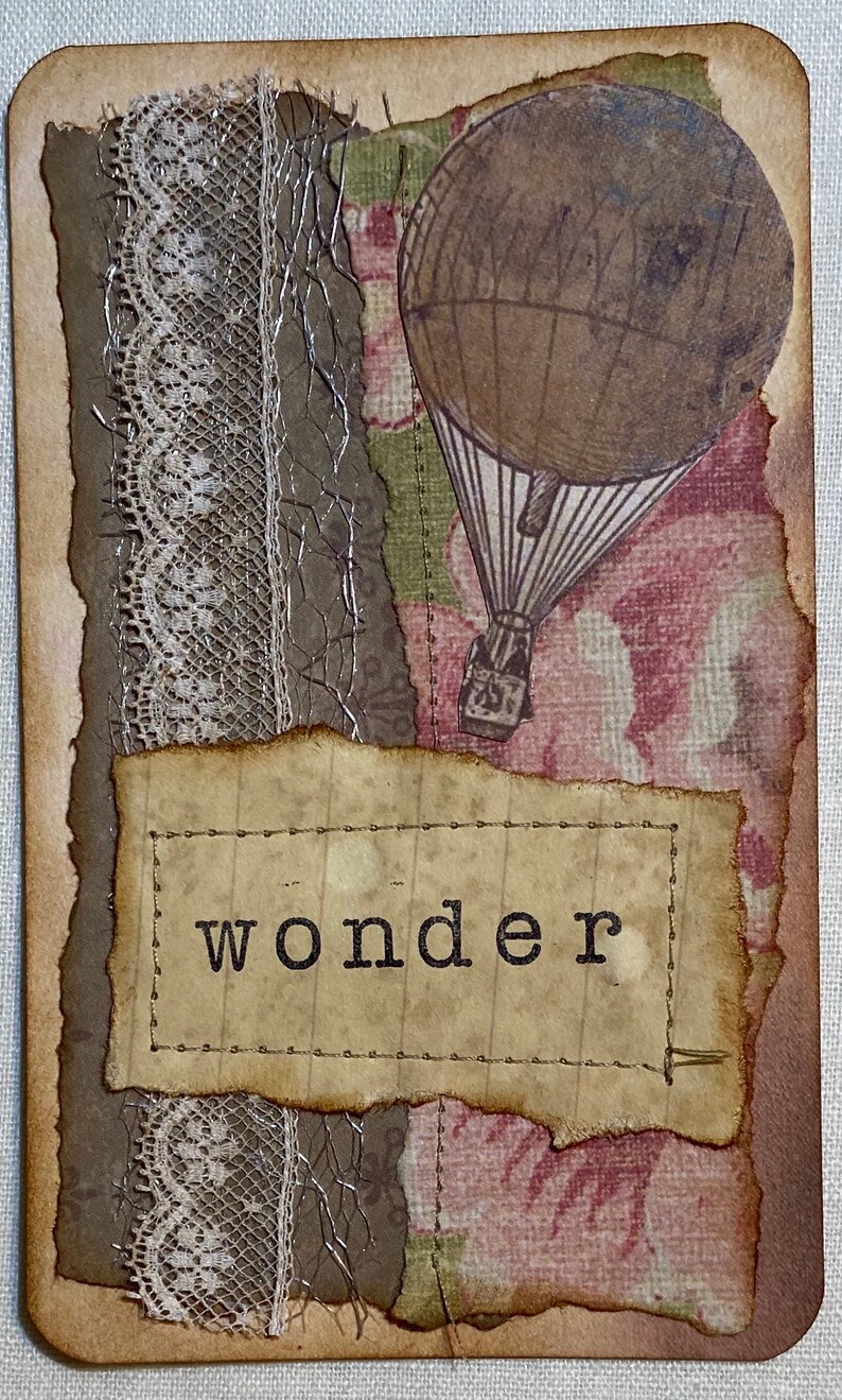 Journaling Ephemera 4 Pieces Journaling Cards Etsy