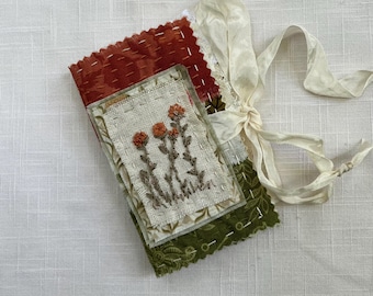 Needle Case - Slow Stitched - Handstitched - Hand Embroidered