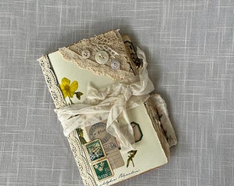 Book Page Journal - Handmade Journal - Two Signatures