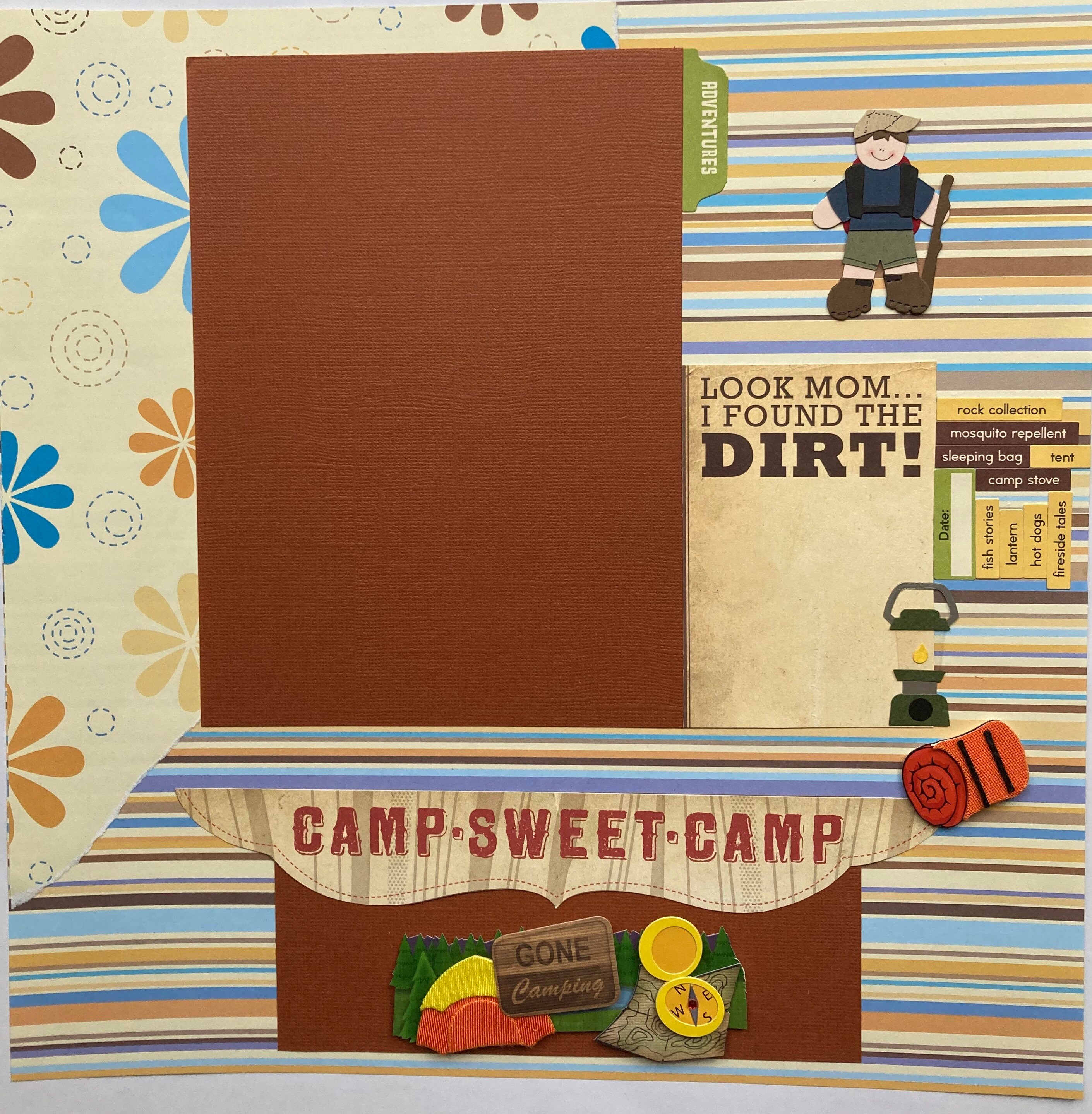 Camping 2 12x12 Scrapbook pages Etsy