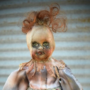 Creepy Doll Cute Masked Disturbing Spooky Girl Zombie Dollz