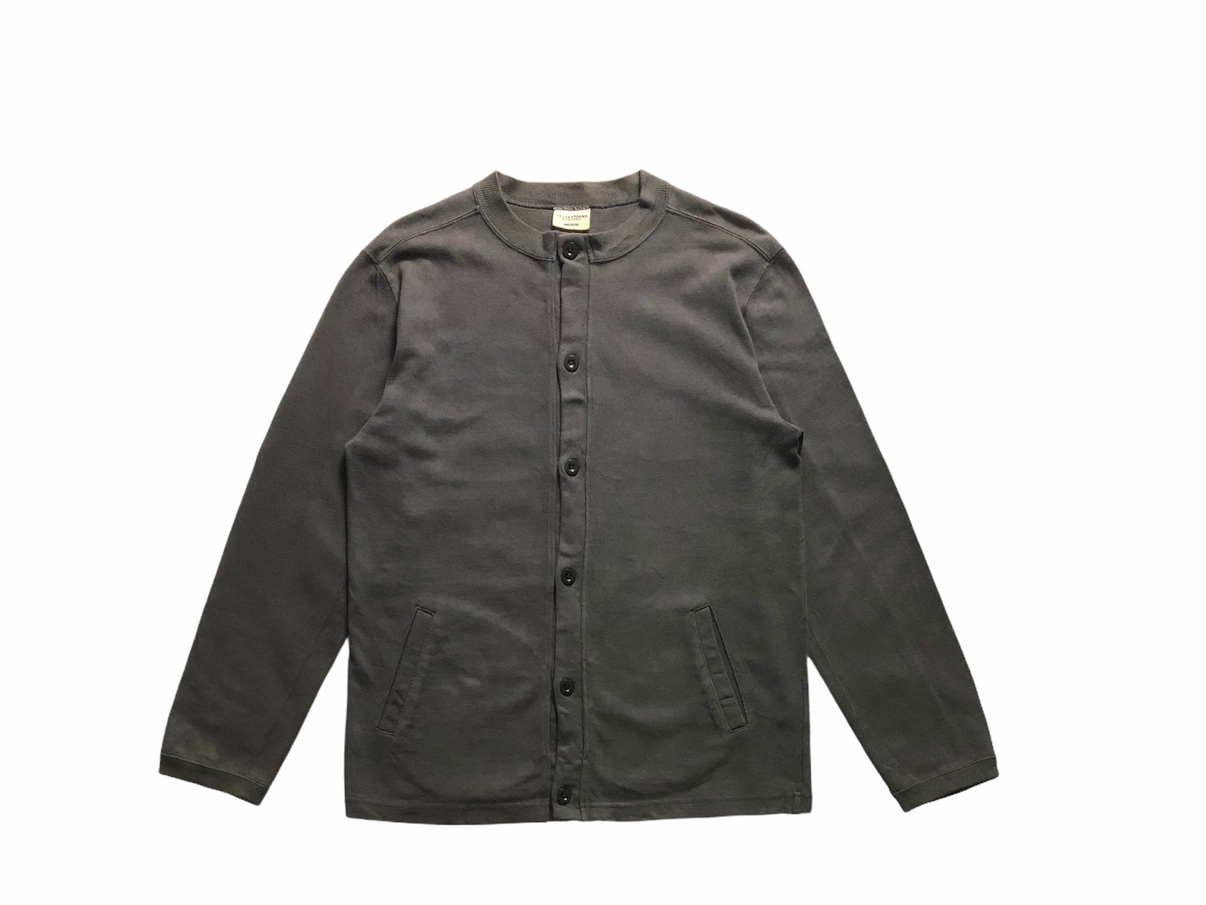 button down sweatshirt