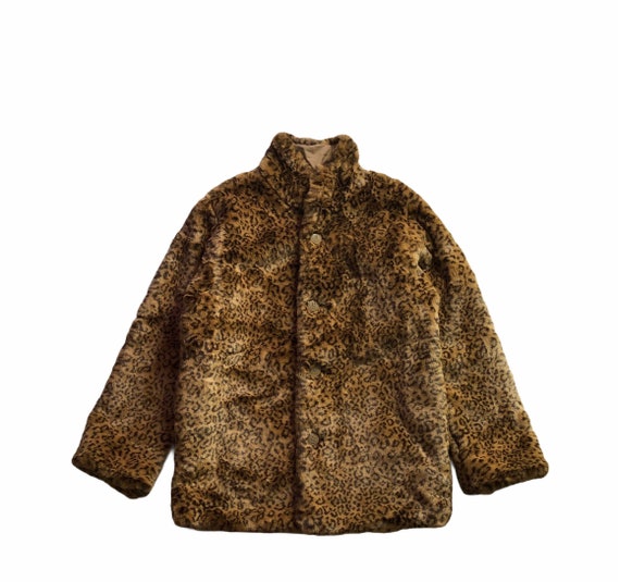 Vintage Krizia Leopard Print Coat Size M