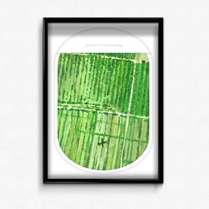 Belize Airplane Window View Print: Travel Inspired Home Decor