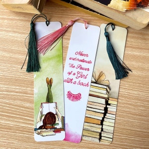 Watercolor Bookmarks Set: Original Artwork Prints, Reader Gift