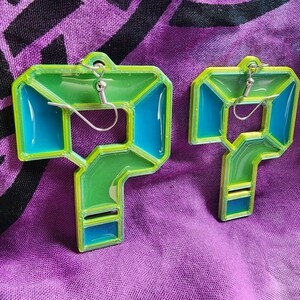 Question mark earrings